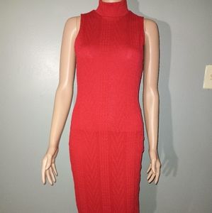 Women's Spring Haze" Red Sweater Dress size Medium